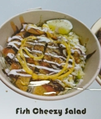 Fish Cheezy Salad