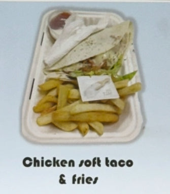 Chicken Soft Taco & Fries
