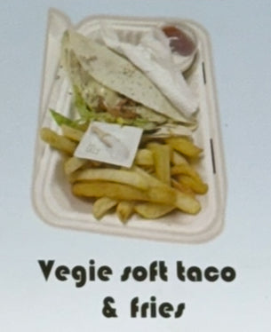 Veggie Soft Taco & Fries